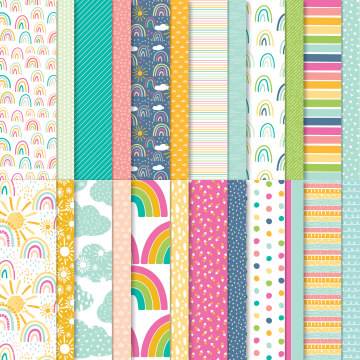 Sunshine & Rainbows Designer Series Paper By Stampin’ Up! 