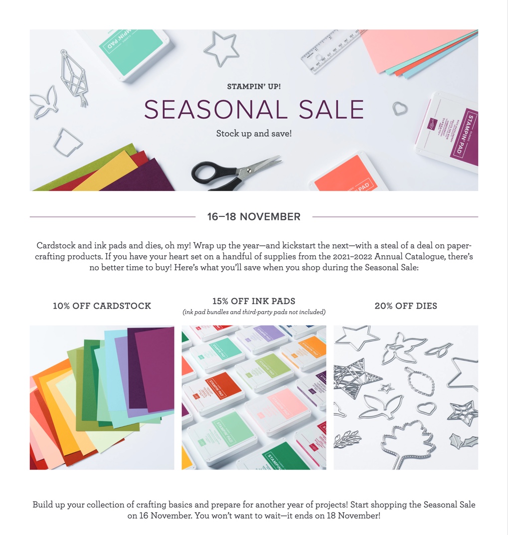 Seasonal Sale Details