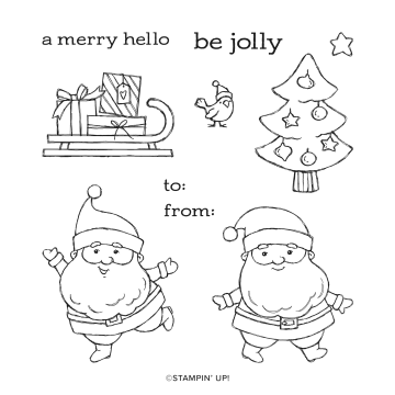 Be Jolly Cling Stamp Set By Stampin' Up!