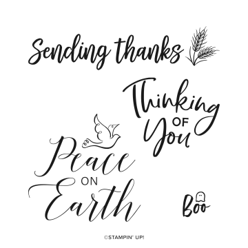 Thinking Thanks & Peace Stamp Set By Stampin’ Up! 