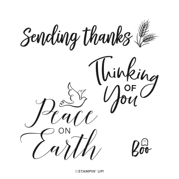 Thinking Thanks & Peace Stamp Set By Stampin’ Up!